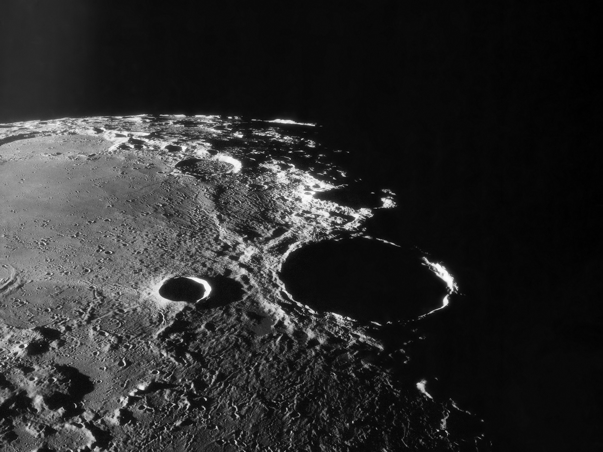 moon crater shadow