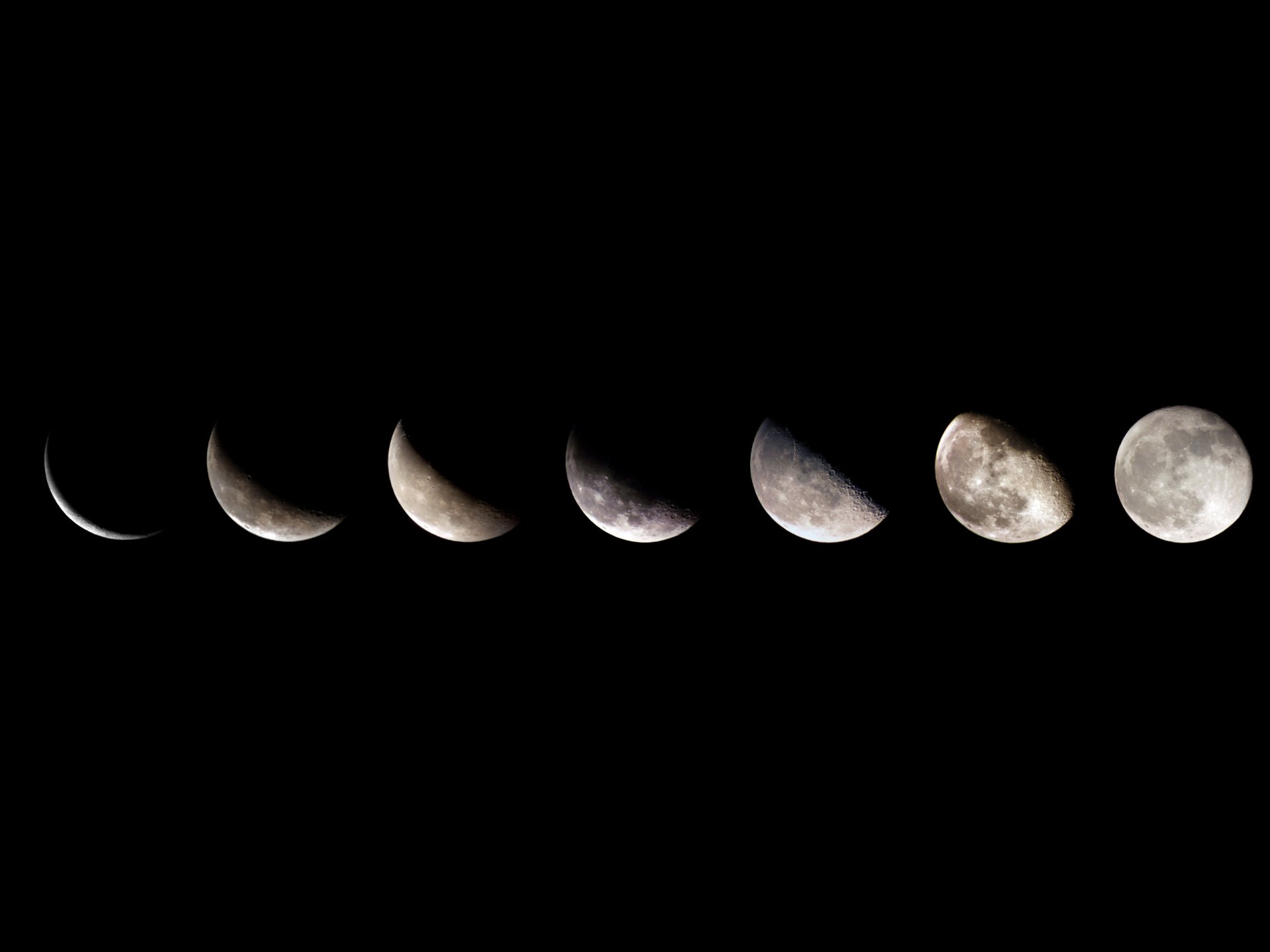 luna cielo noche