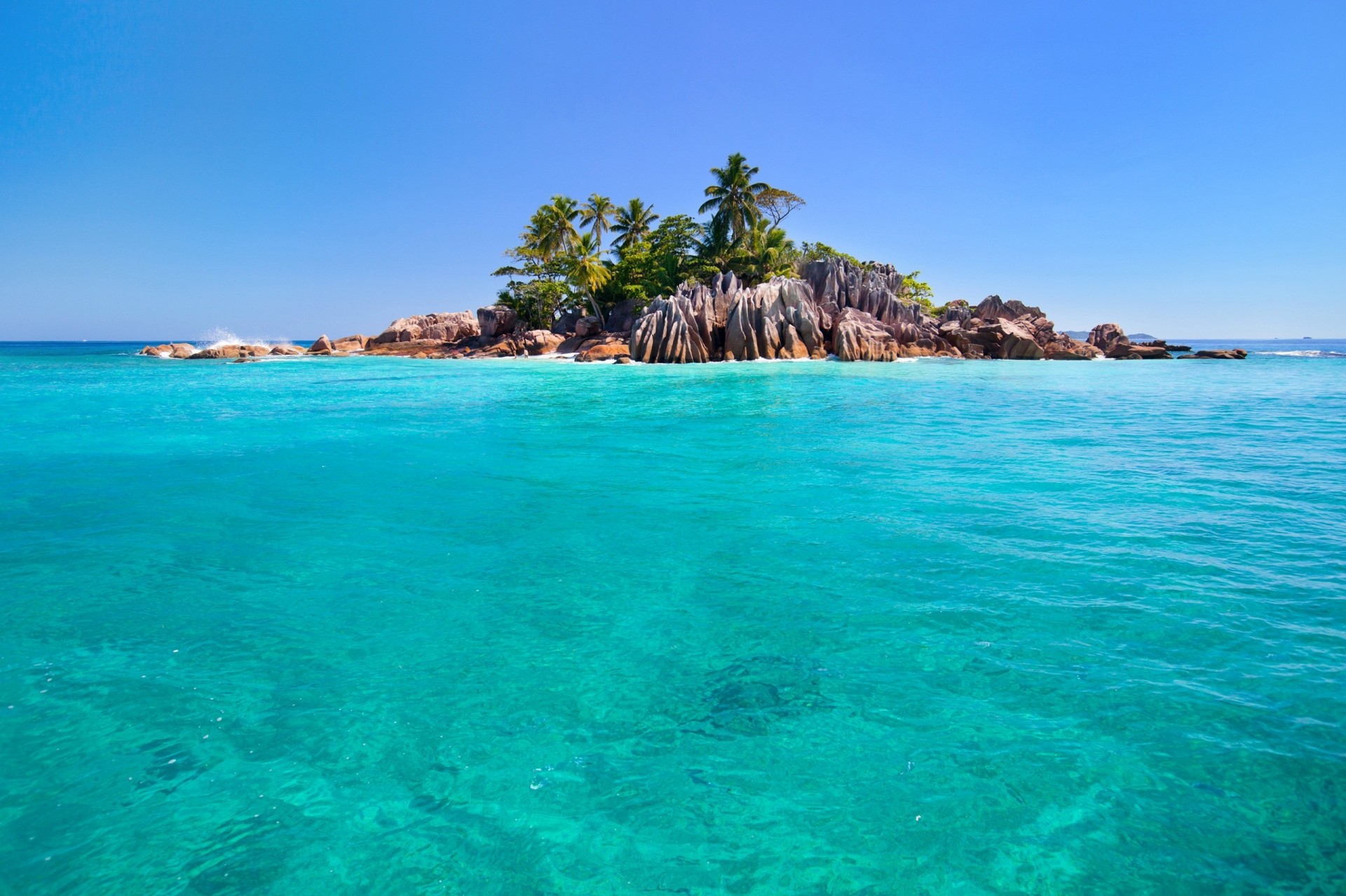 cielo mar isla océano seychelles