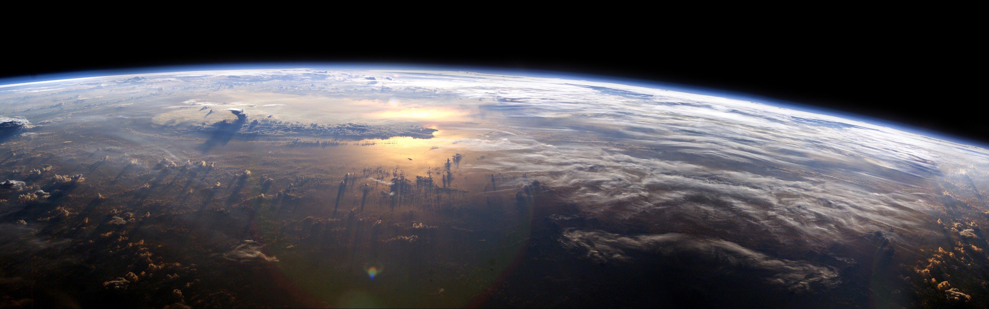 land clouds water atmosphere