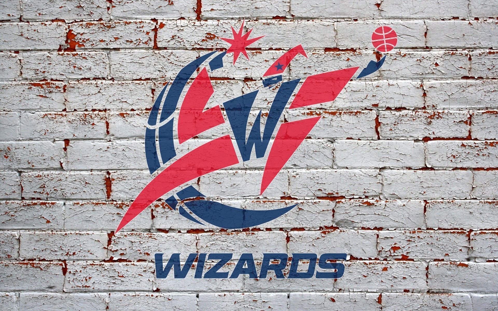 koszykarz nba washington wizards logo ściana