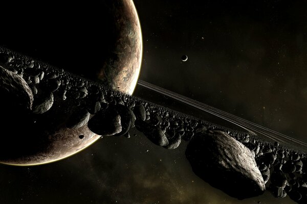 Extraordinaria imagen del espacio exterior del planeta Saturno