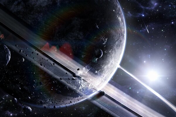 Belle image de l espace et des planètes