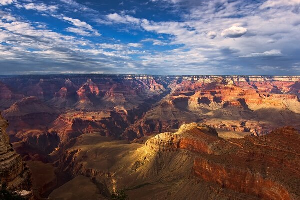 Vast skies over an endless canyon