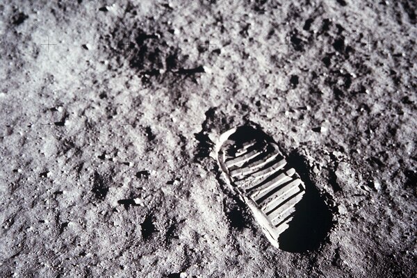 Astronaut s Footprint on the Moon Apollo 11 Mission