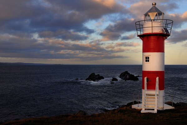 Phare de l océan Atlantique au Canada