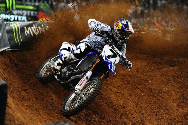 Professioneller Motocross-Fahrer James Stewart