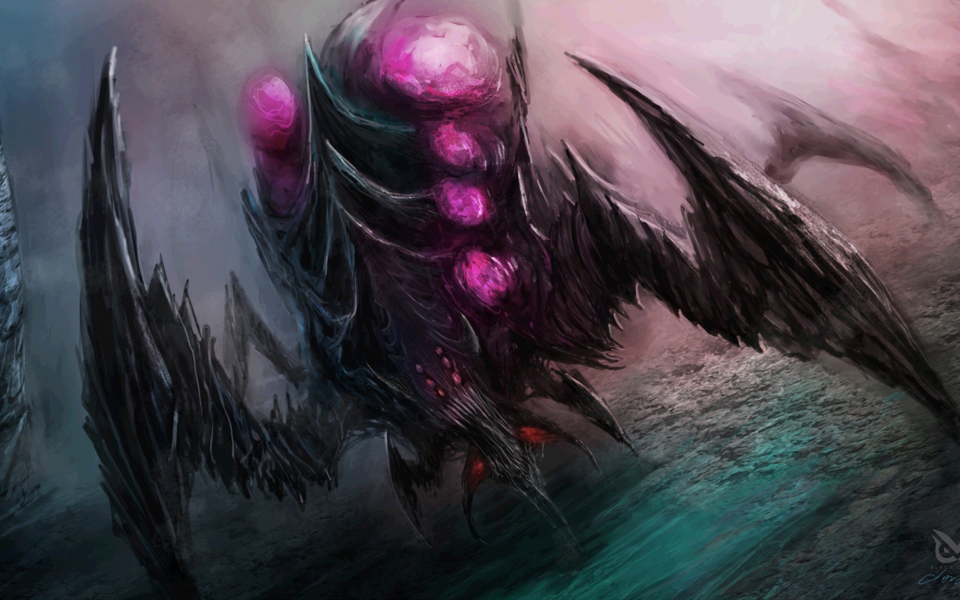 art monstre fiction zergs araignée