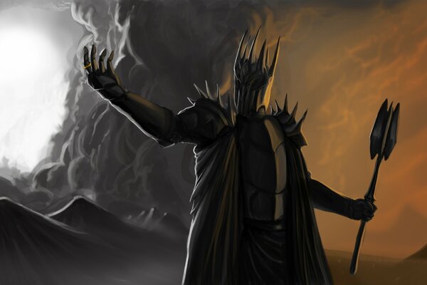 The Dark Lord from the movie The Lord of the Rings