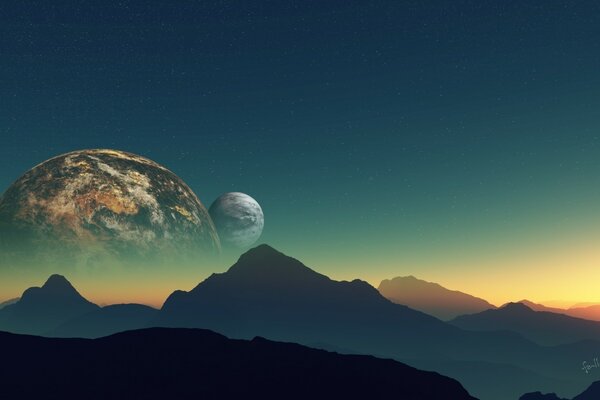 Collage porad planetas