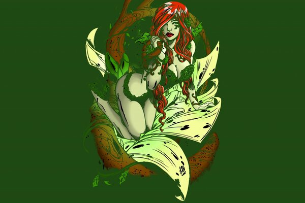 Poison Ivy Comics Zeichnung