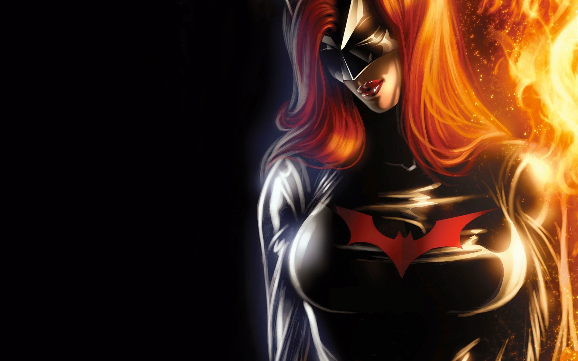 emblème signe poitrine batwoman rouge héros