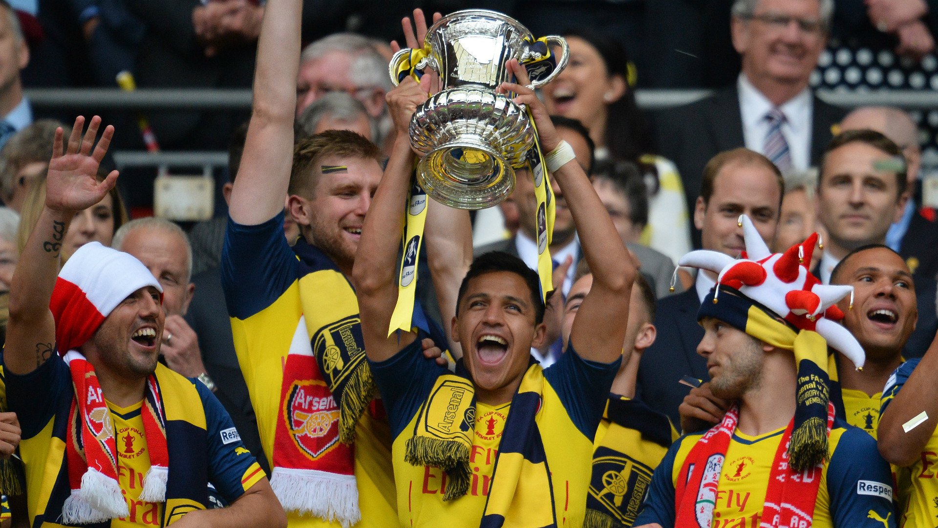 arsenal fußballverein gunners fa cup 2015 sieg alexis sanchez hintergrund