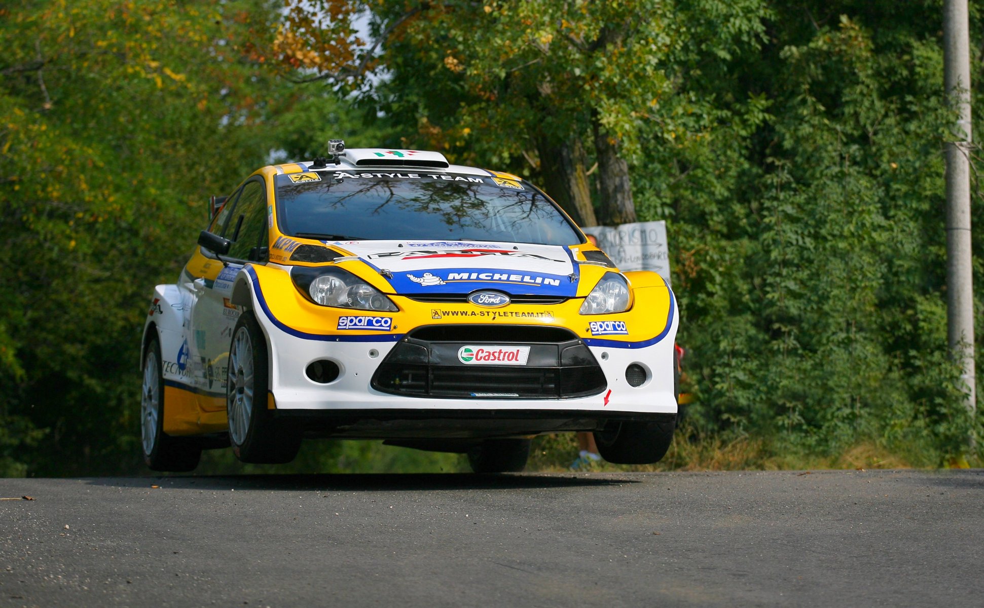 ford fiesta rally wrc anteriore rally foresta fiesta