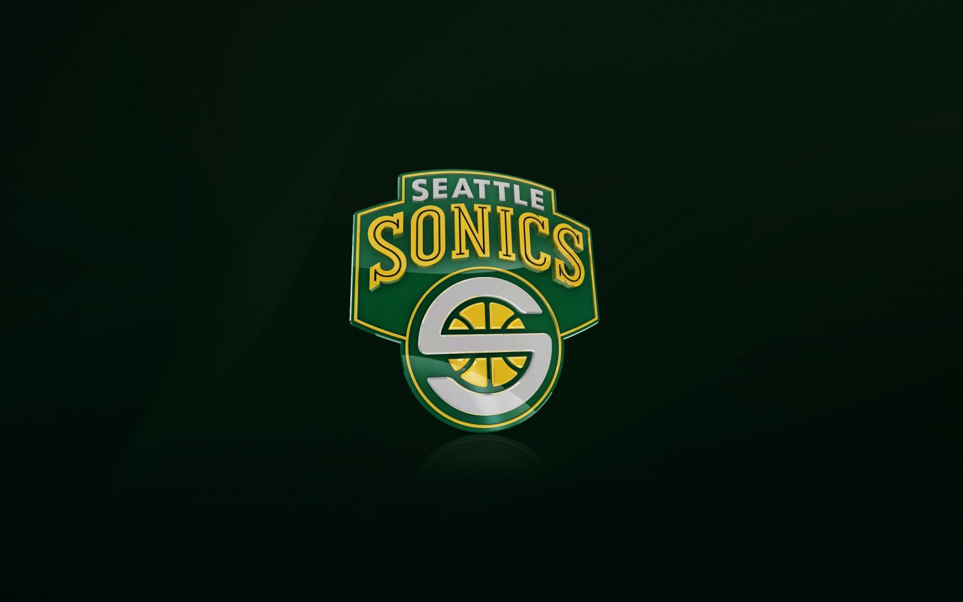 seattle überschall nba seattle basketball logo überschall grün hintergrund