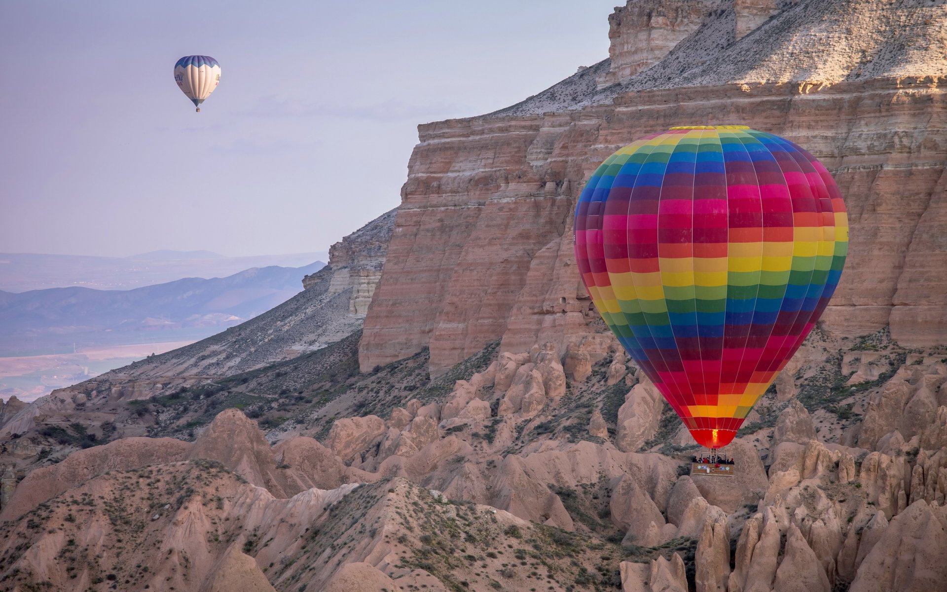 ballons montagnes sport