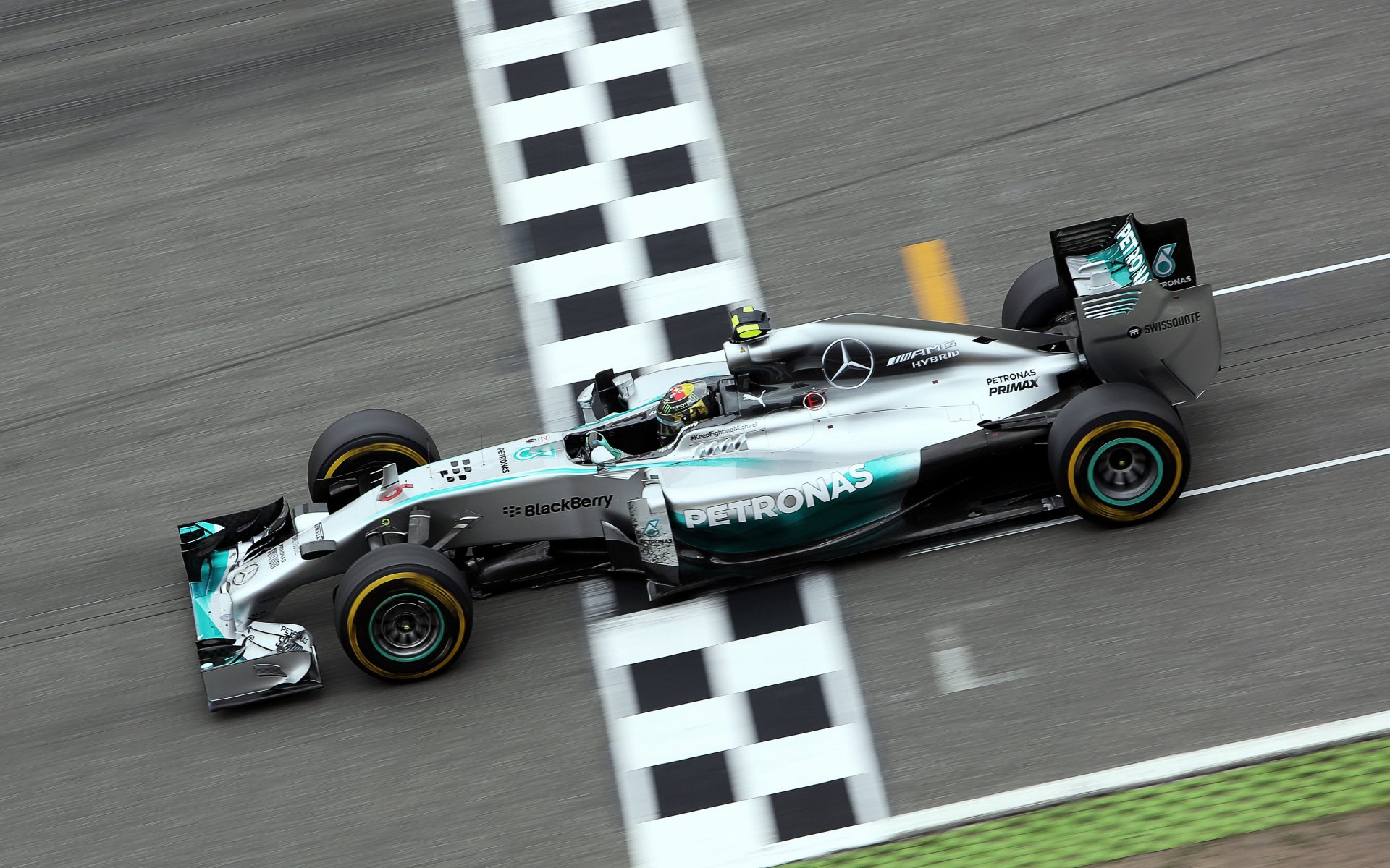 nico rosberg f1 mercedes amg f1 w05 hybrid v6 o pojemności 16 turbo formuła hokenheim 2014