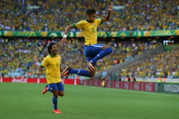 Fútbol en Brasil juego de Neymar