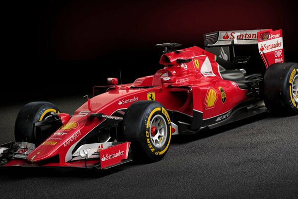 Macchina da corsa. Ferrari. Formula 1