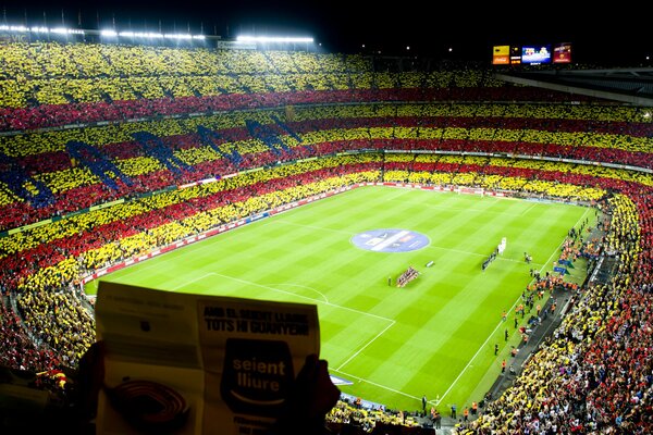 Stadion przed meczem Barcelona Real Madryt