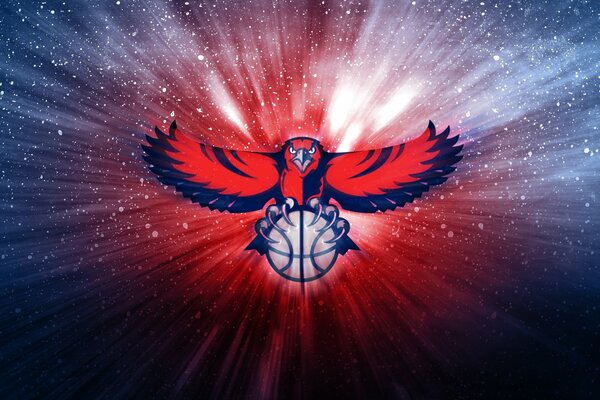 Logotipo de baloncesto NBA Hawk