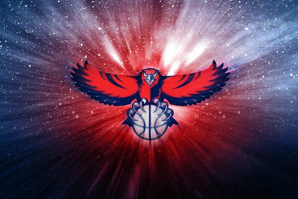 Logo koszykówki NBA Hawk
