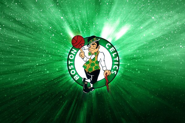 Green basketball team logo