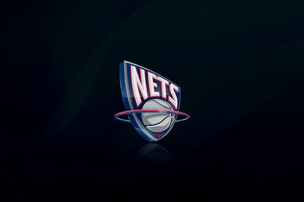 Logo NBA lettres sur fond bleu