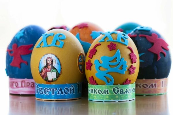 Decorated eggs for the Easter holiday