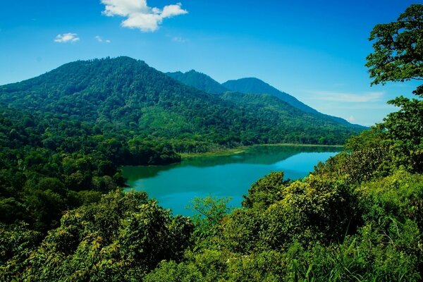 Paysage de montagnes à Bali