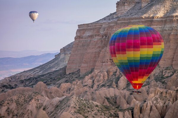 Die Show der Ballons in der Türkei, Kappadokien