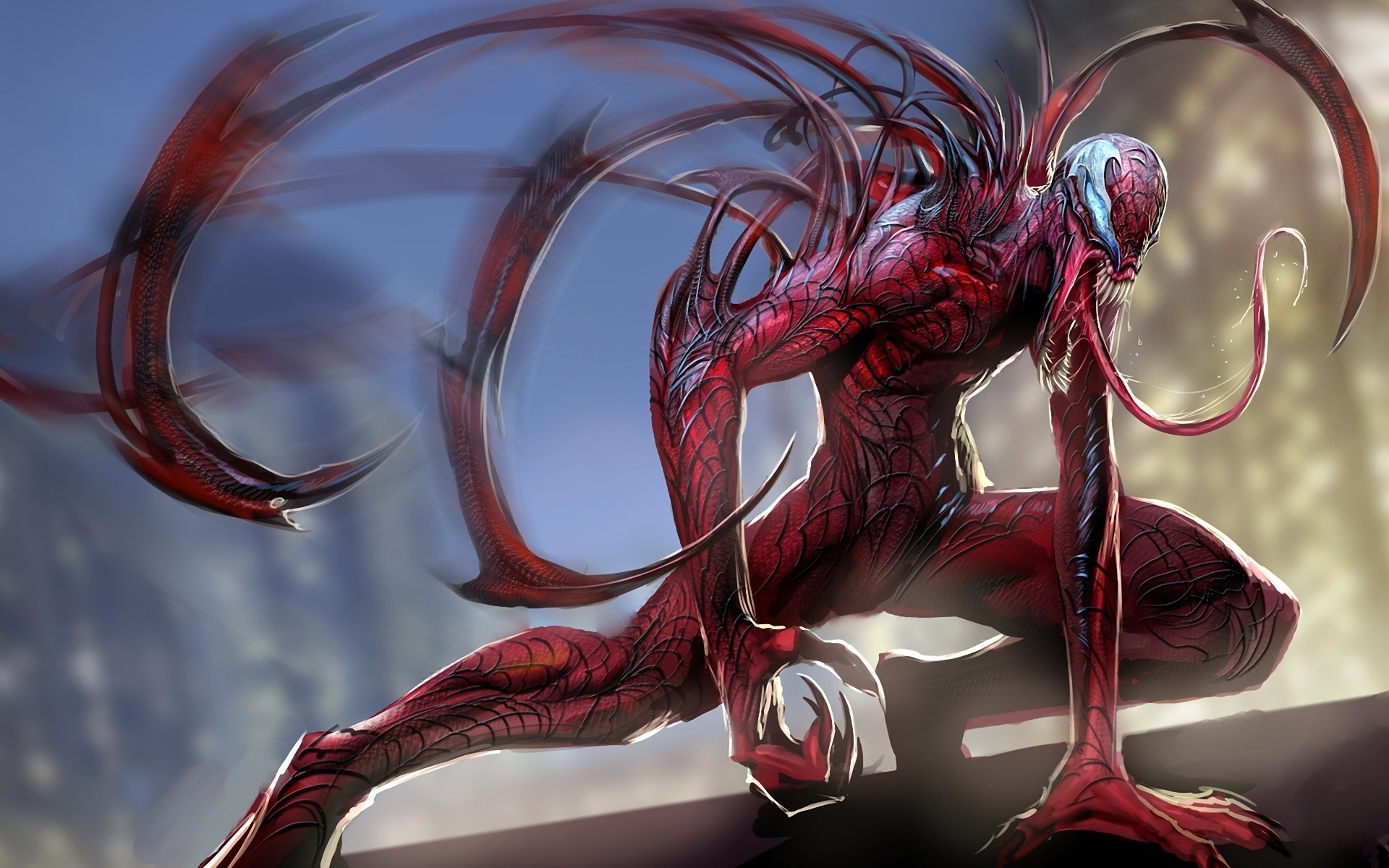 carnage claws mouth fangs spider-man mutation spiderman tongue