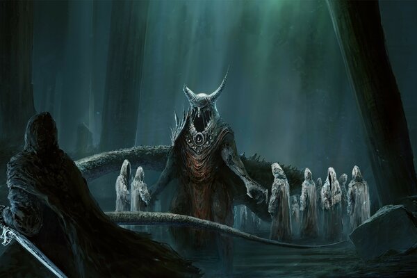 Demons of the main evil spirits in the swamp