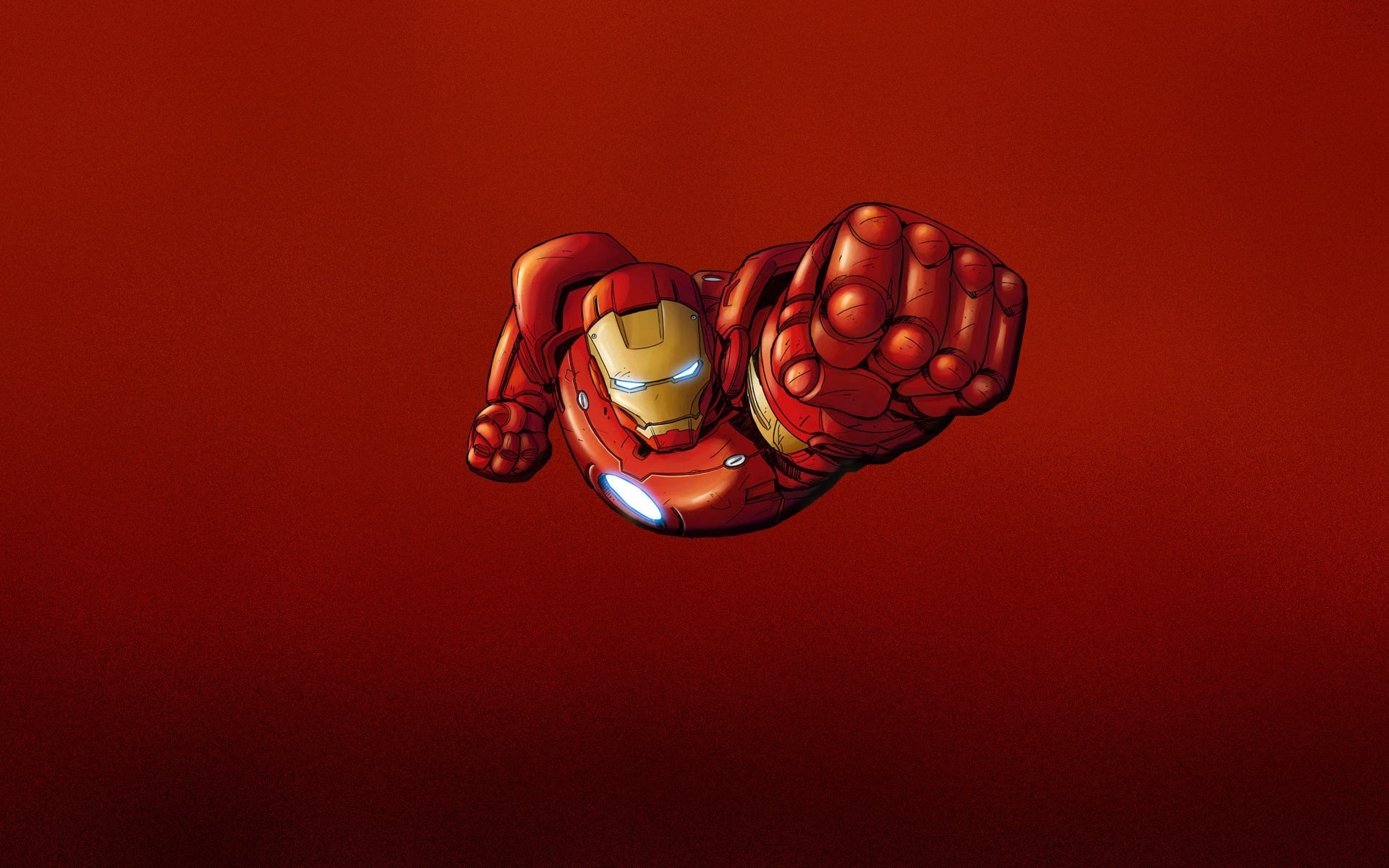 comics marvel iron man steel red