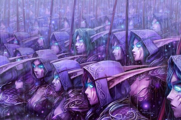An army of Hooded Twilight Elves