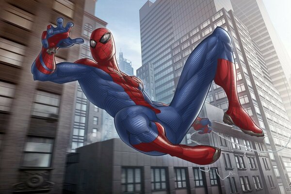 Comic. Spider - Man im Flug