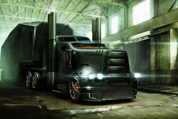 Fantastic truck with alloy wheels