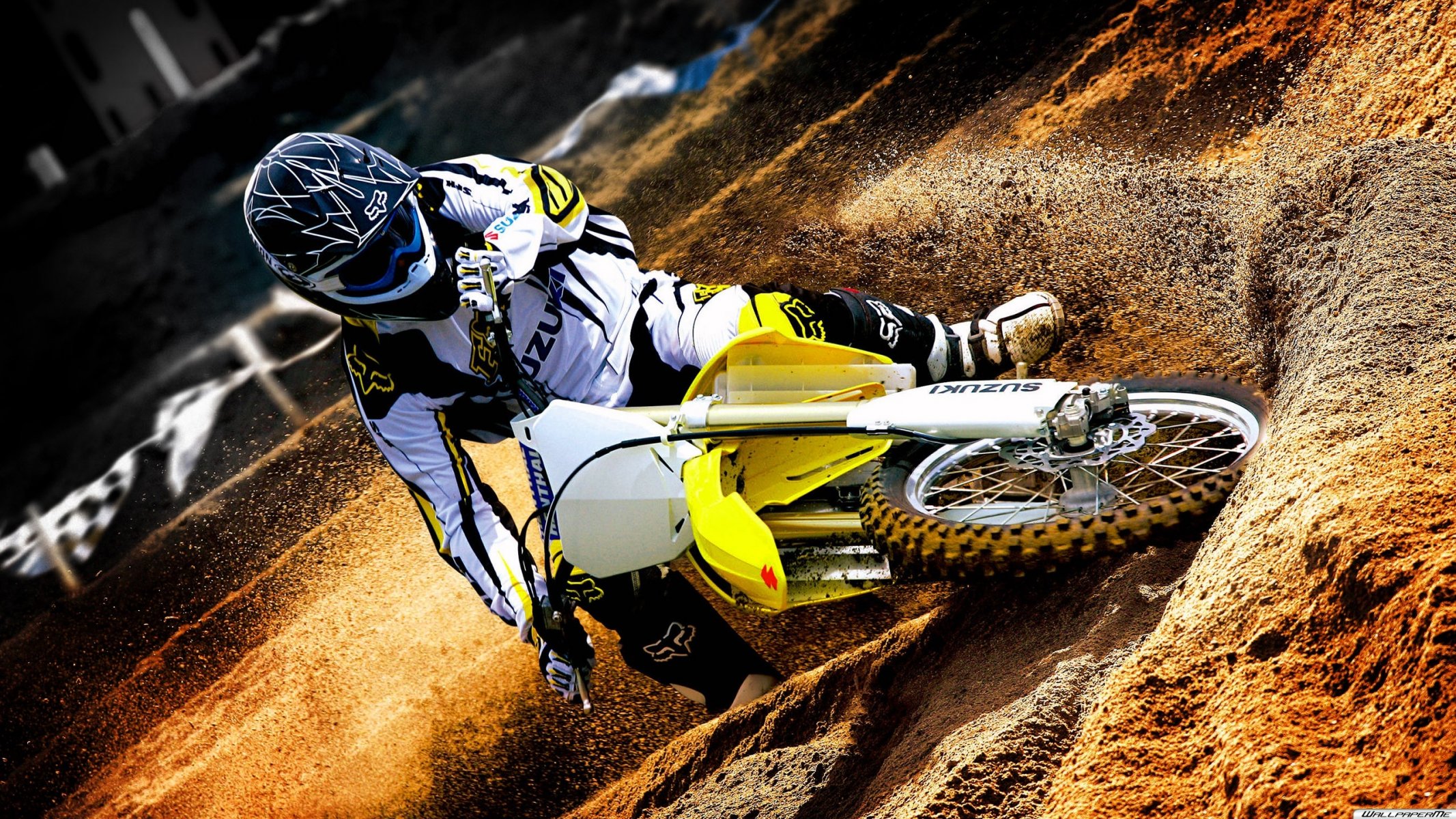 uzuki suzuki rm z450 sand motocross sports wheels dirt motorcycle suzuki suit helmet wallpaper