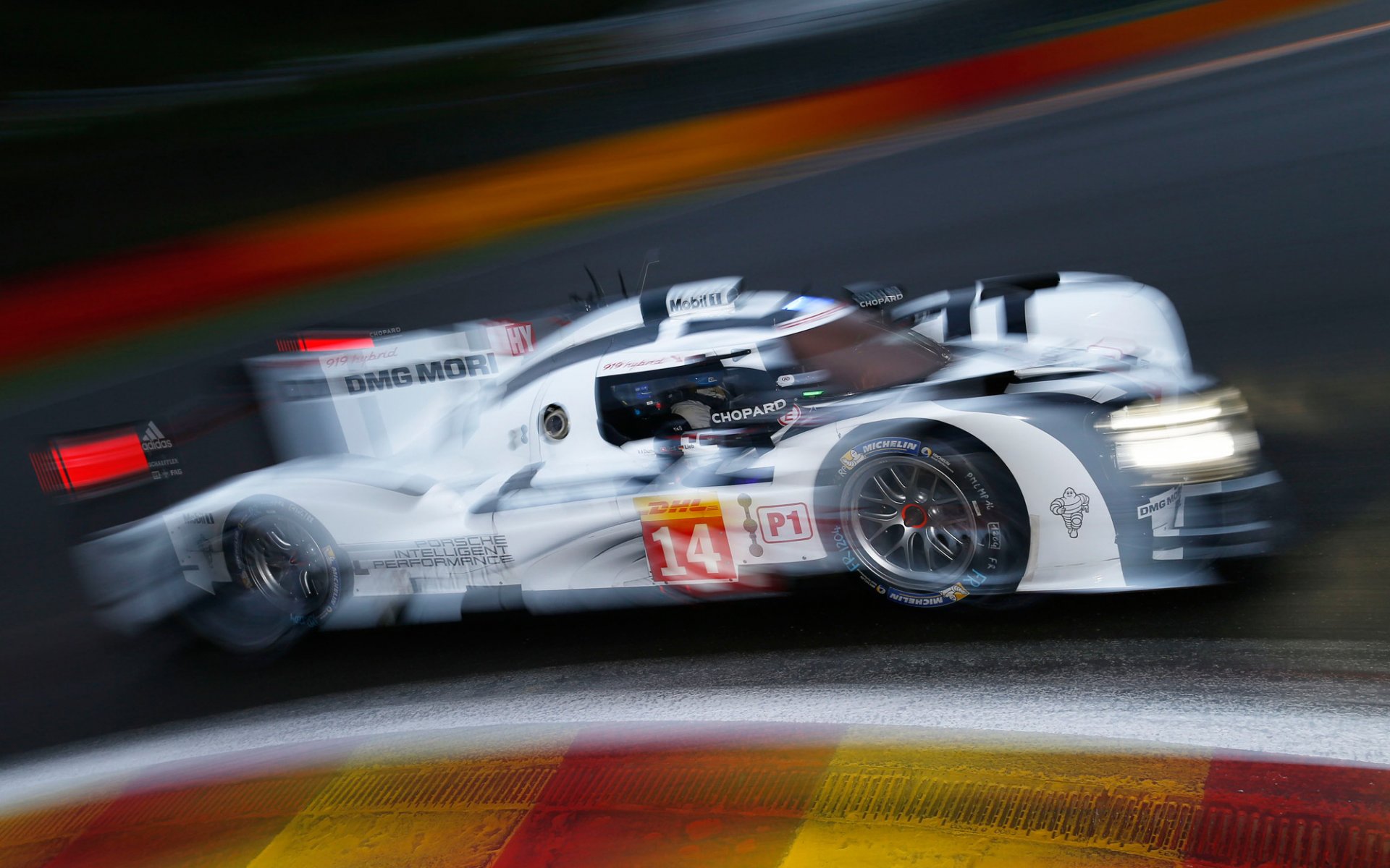 porsche 919 hybryda spa wyścigi bolid