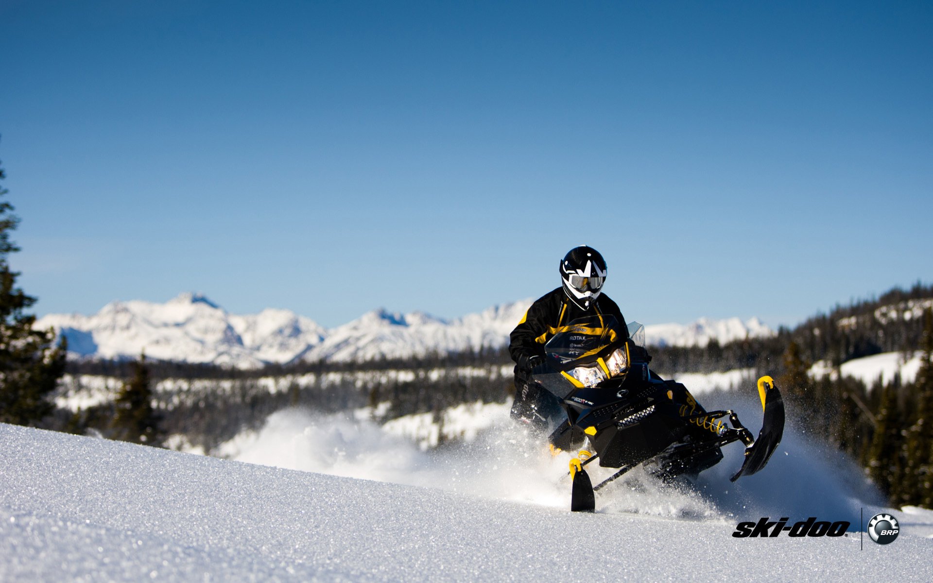 ki-doo moto de nieve renegado adrenalina brp nieve bosque deportes