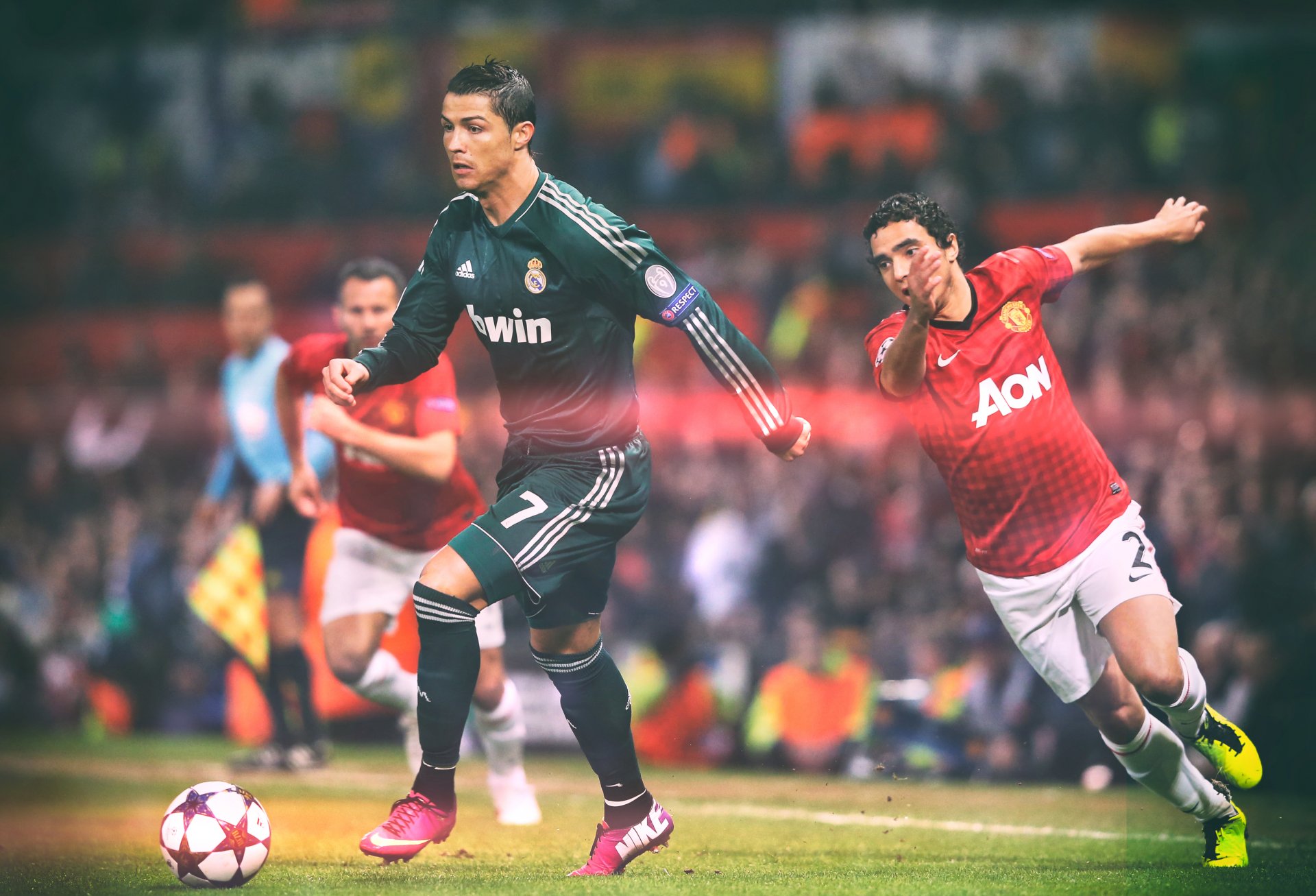 cristiano ronaldo real madrid hala madrid man utd stadium rafael gigg