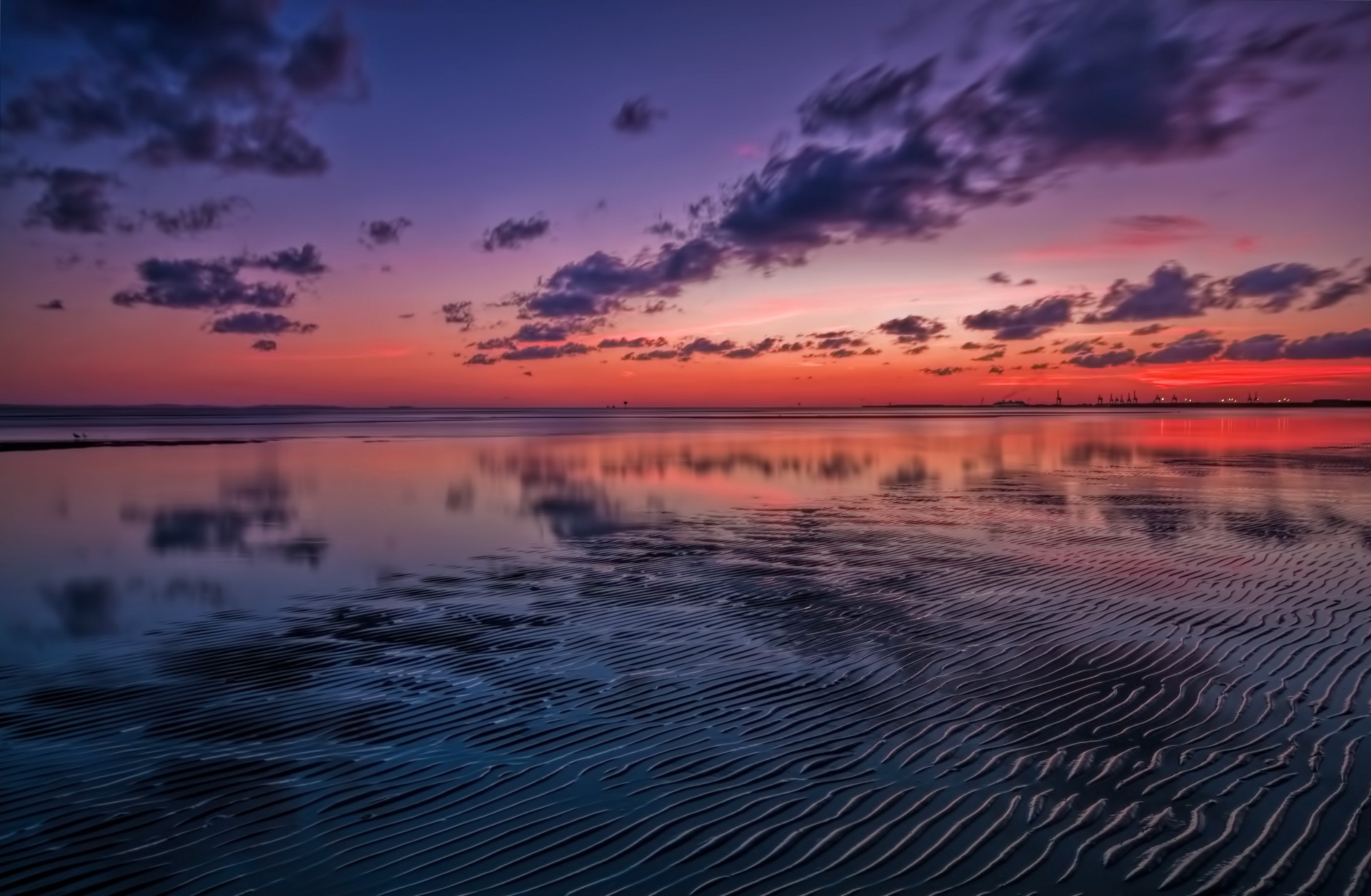 lake landscape beach sunset nature