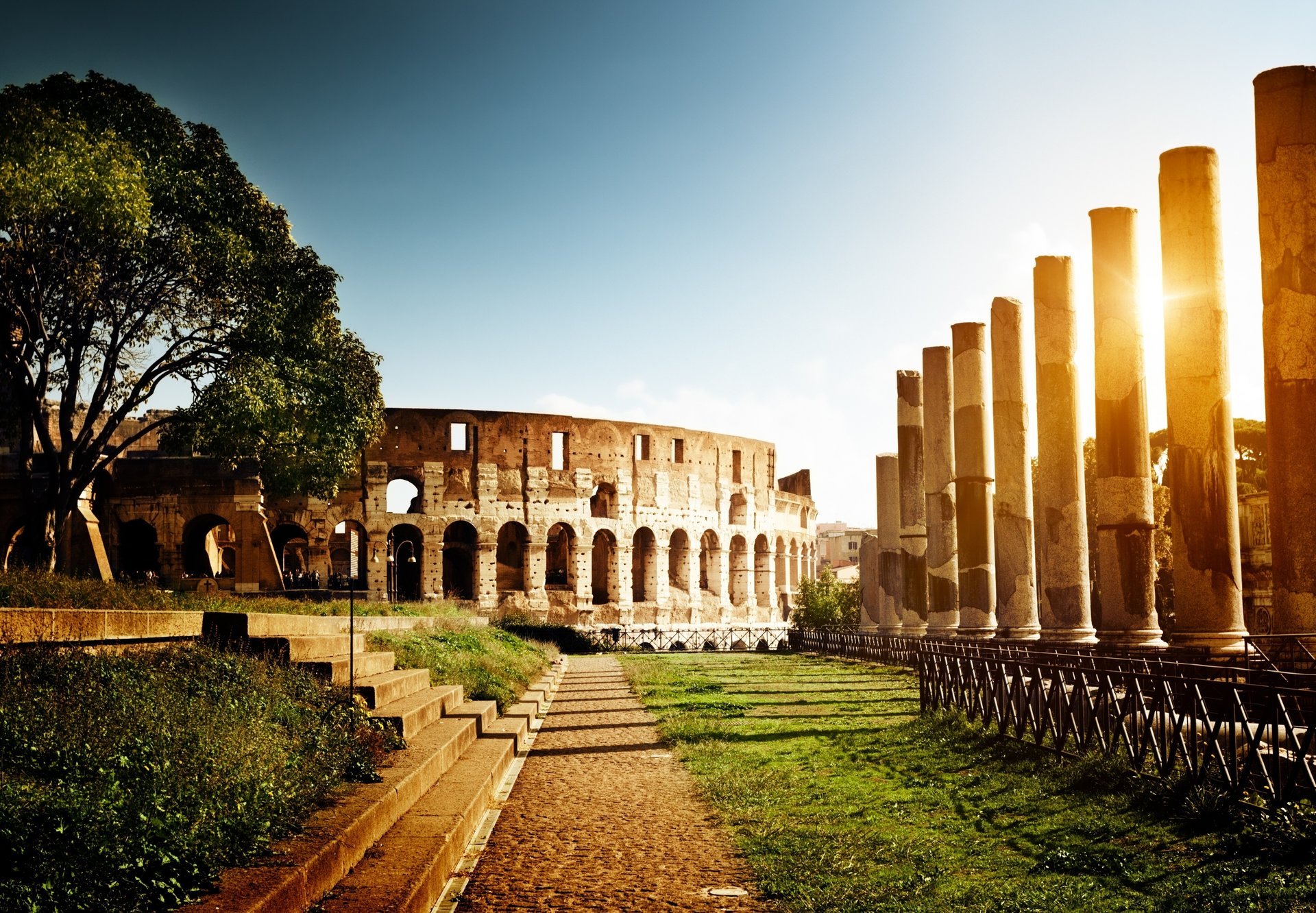 italy colosseum amfiteatr rzym koloseum włochy rzym