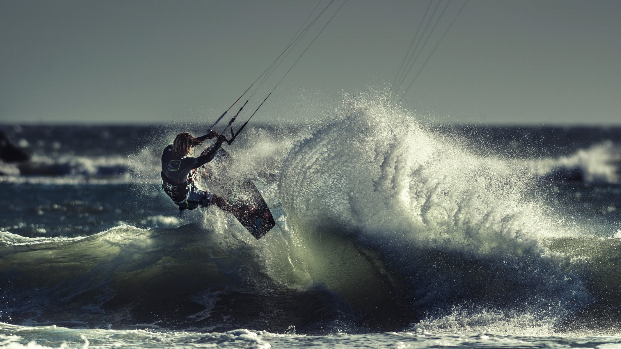 kitesurfing kitesurfing athlete wave