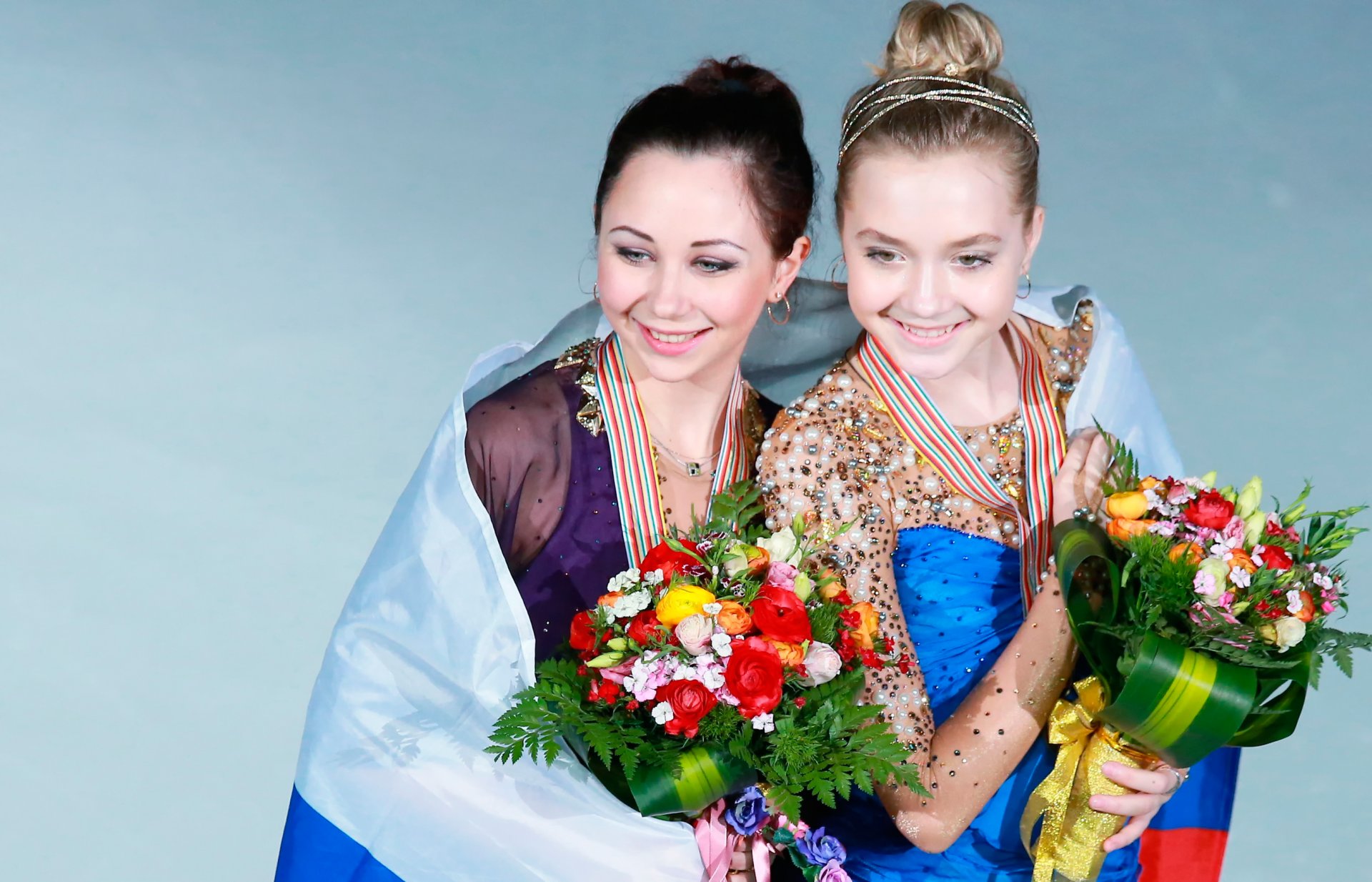 elizaveta tuktamysheva gold elena radionova silver world cup 2015 figure skating girl