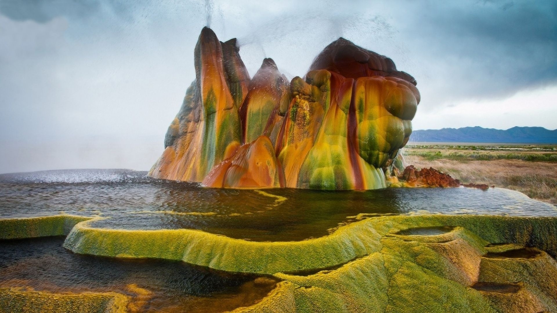 geyser eau chaleur nature