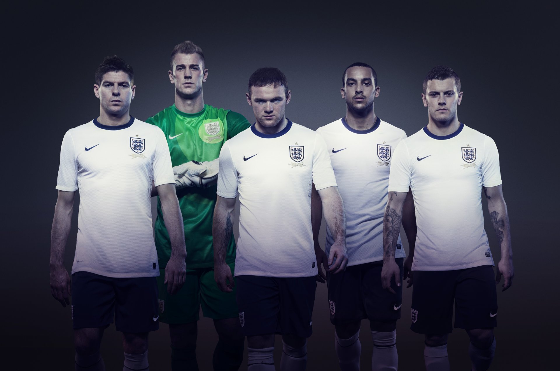 piłka nożna anglia reprezentacja nike jack wilshire wayne rooney joe hart steven gerrard theo walcott mundur nike wilshire wolcot gerard reprezentacja anglii rooney