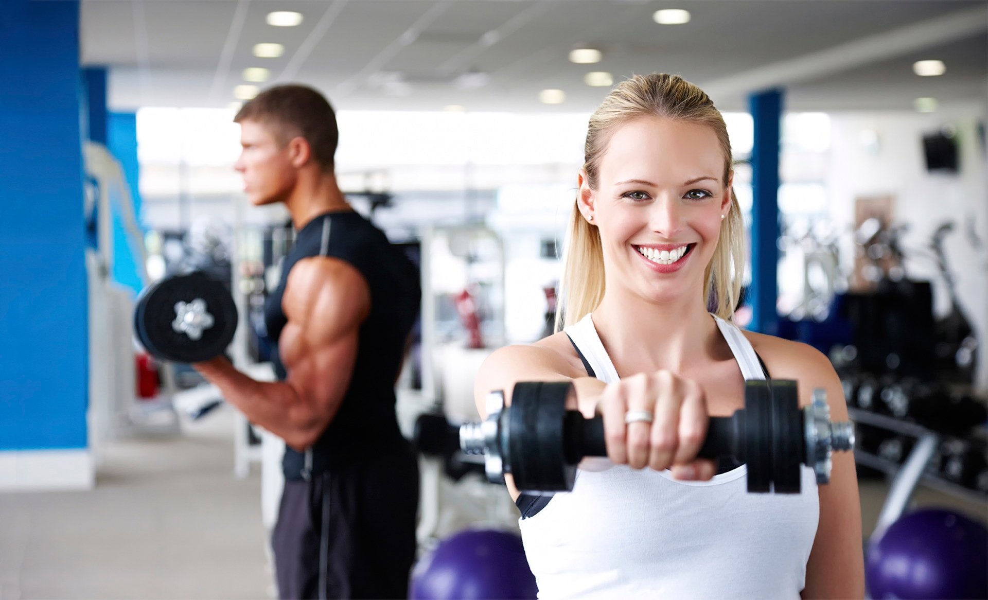 palestra sorriso bianco come la neve gioia stile di vita sano