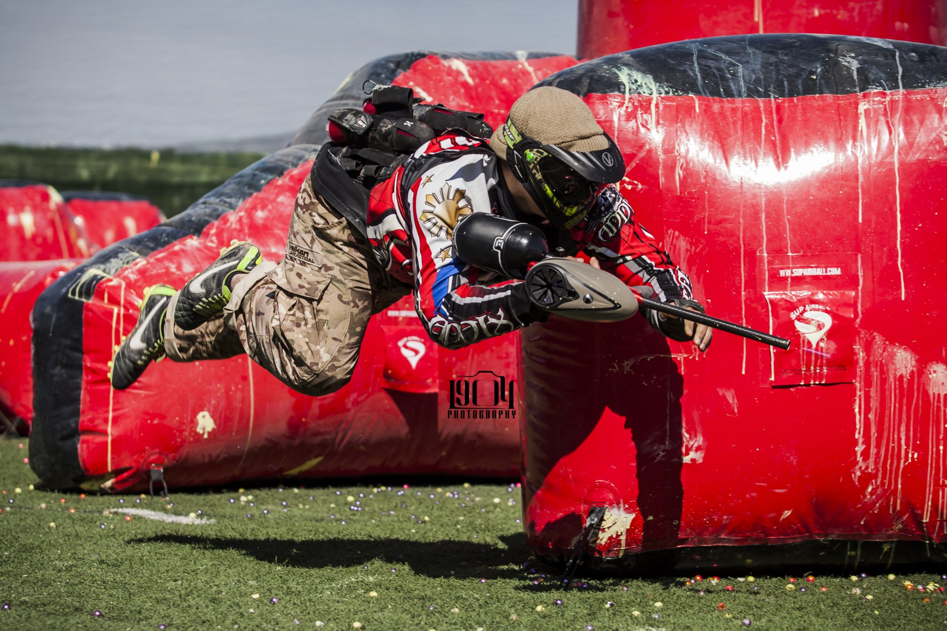 paintball sports shot