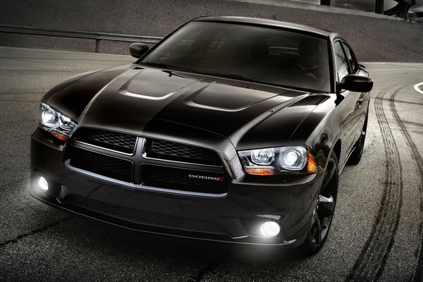 Blacktop dodge charger 2012